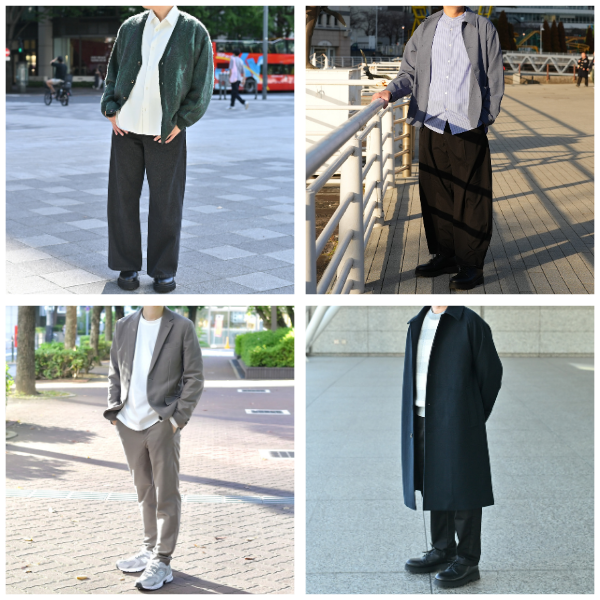 コーディネートプランでスタイリストが選んだ服装の例