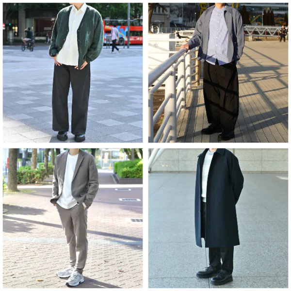 コーディネートプランでスタイリストが選んだ服装の例
