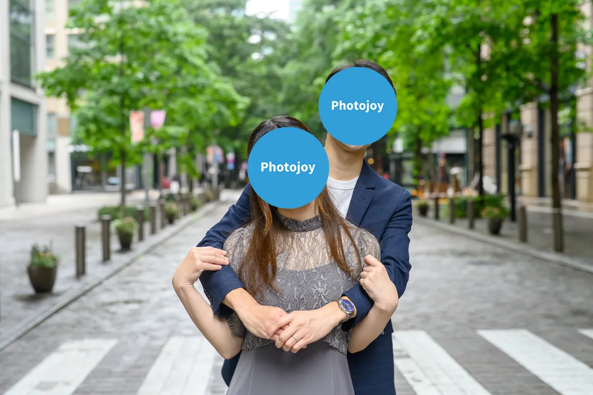 マッチングアプリのプロフィール写真をプロに変更してご結婚されたカップルの成婚フォト2